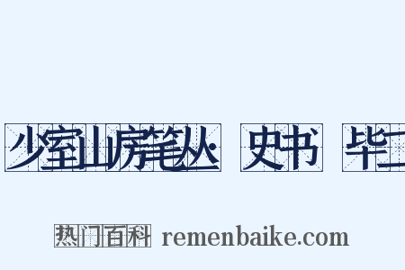 少室山房笔丛·史书佔毕二是什么意思的图片